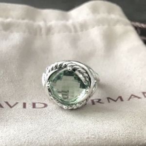 David Yurman Infinity Ring Prasiolite 6.5